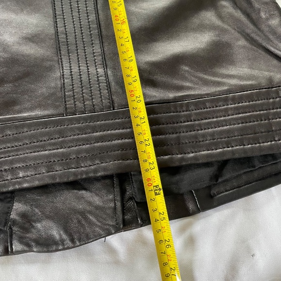 Michael Kors Black Soft Leather Moto Jacket — Size XL - Picture 7 of 8